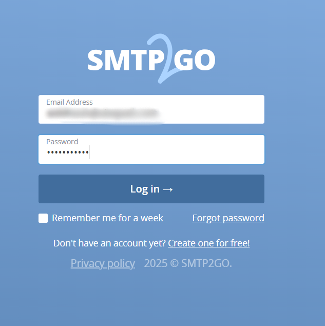 smtp2go_login