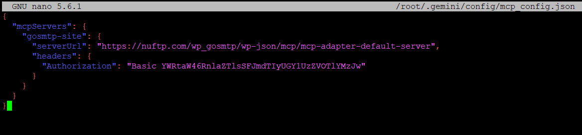 GoSMTP : Configuration File