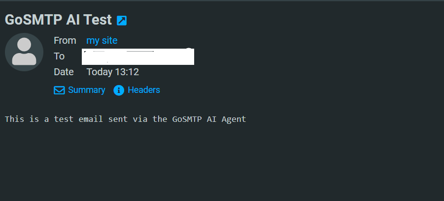 GoSMTP : Verify inbox
